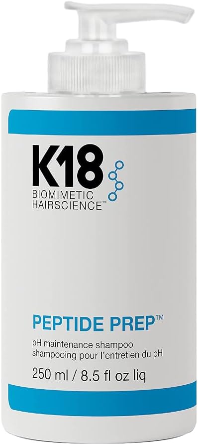 Dispenser Pump Compatible with 8.5 oz / 250 ml, K18 Peptide Prep Detox Shampoo, K 18 Damage Shield pH Protective Shampoo & K-18 Damage Shield Protective Conditioner by Ultra Essentials