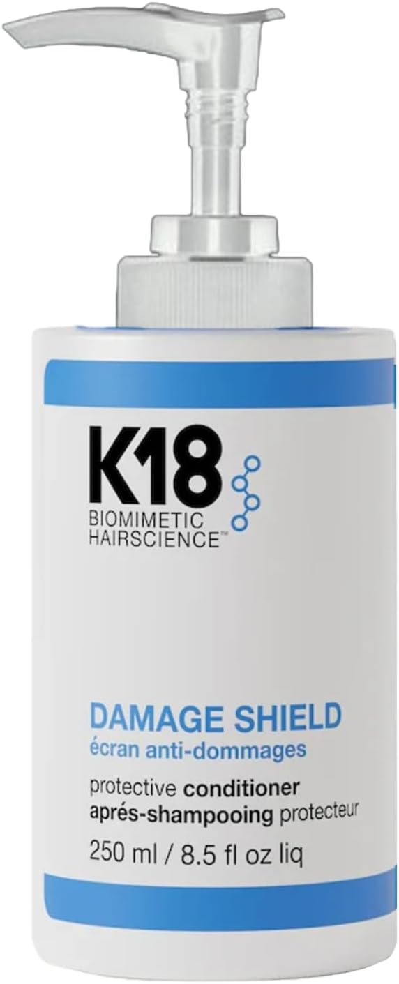 Dispenser Pump Compatible with 8.5 oz / 250 ml, K18 Peptide Prep Detox Shampoo, K 18 Damage Shield pH Protective Shampoo & K-18 Damage Shield Protective Conditioner by Ultra Essentials