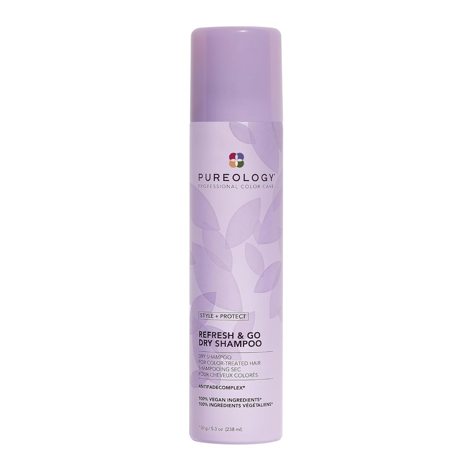 Pureology Style + Protect Refresh and Go Dry Shampoo, For Colour-Treated Hair, For Fine to Thick and Straight to Curly Hair , Absorbs Oil and adds Movement, Vegan, Sulfate-free, Paraben-Free, 150 g