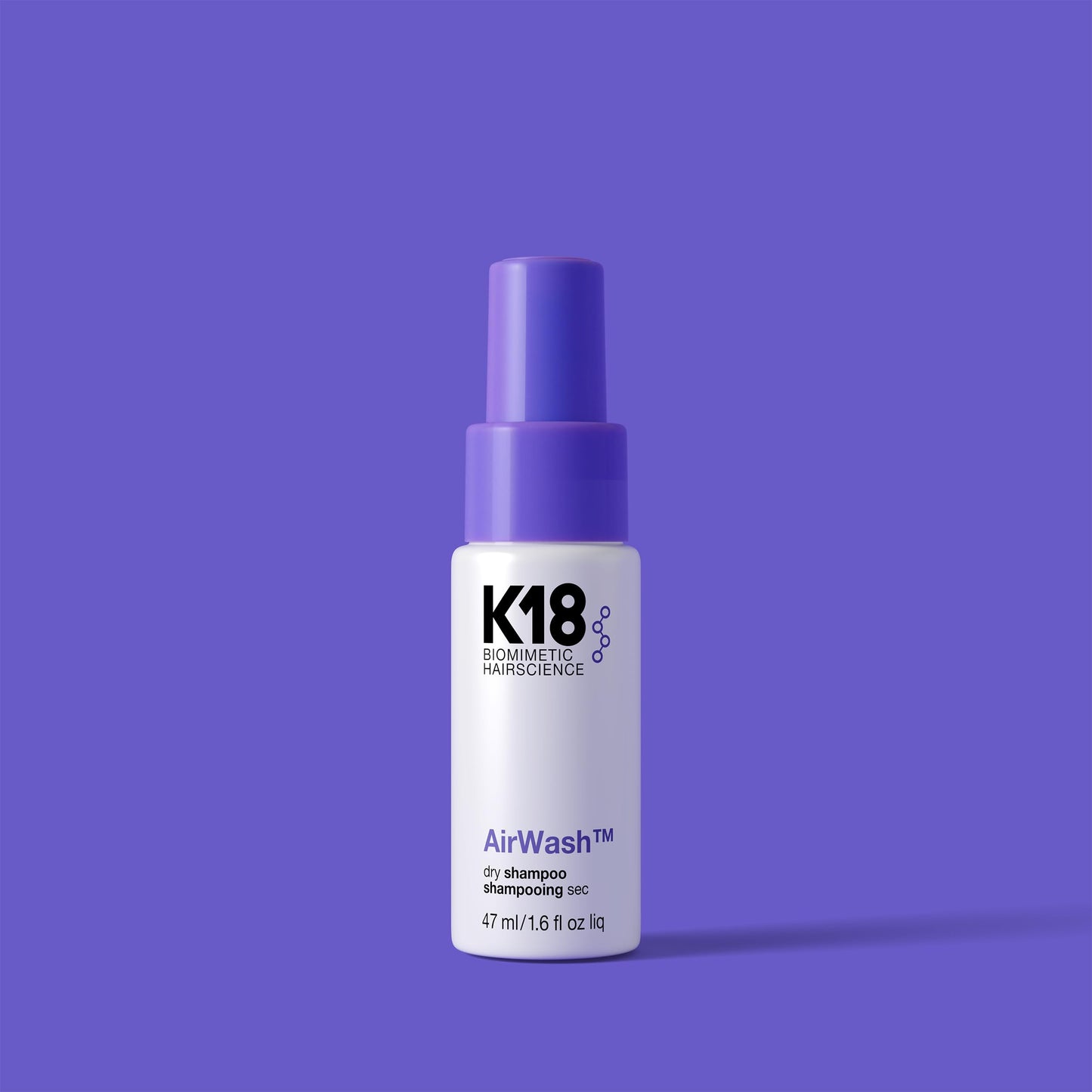 K18 AirWash™ Dry Shampoo, Non-Aerosol, Balances Scalp & Controls Excess Oil Production, 4 Fl Oz
