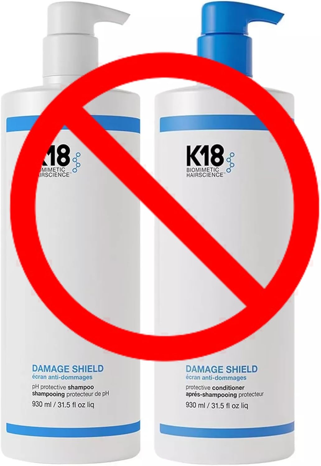 Dispenser Pump Compatible with 8.5 oz / 250 ml, K18 Peptide Prep Detox Shampoo, K 18 Damage Shield pH Protective Shampoo & K-18 Damage Shield Protective Conditioner by Ultra Essentials