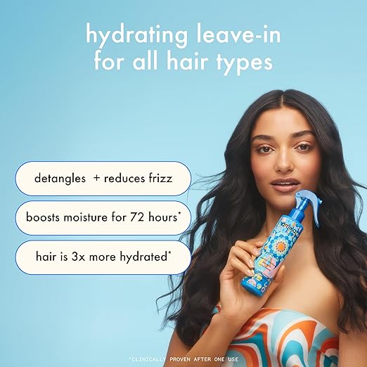 Hydro Rush Intense Moisture Leave-In Conditioner with Hyaluronic Acid | amika