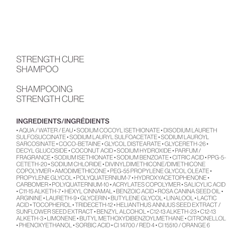 Pureology Strength Cure Shampoo, Strengthening Shampoo, Helps Repair Damaged, Color Treated Hair.Renews Strength and Softness, Vegan, Sulfate-Free, Paraben-Free,