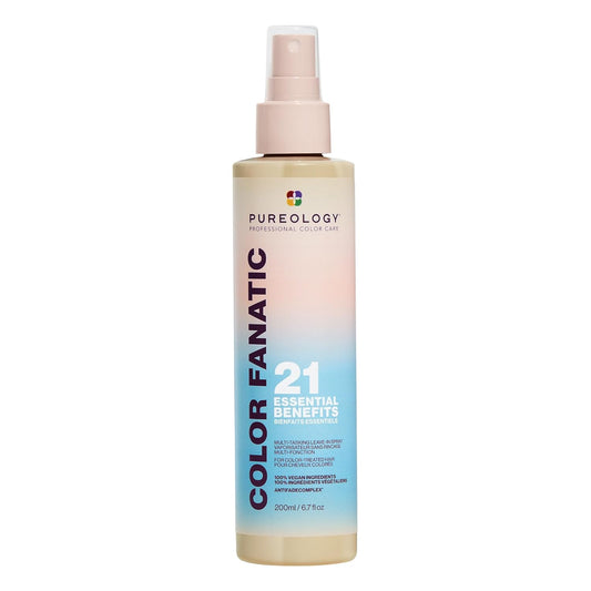 Pureology Leave In Conditioner, Color Fanatic, Heat Protectant Spray, Hair Detangler Spray, Shine UV Protection, For All Hair Types including Curly Coily and Wavy, Sulfate-free, Paraben-free
