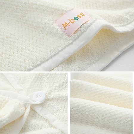 2 Pack Hair Towel Wrap,Hair Drying Towel with Button, Microfibre Hair Towel, Dry Hair Hat, Bath Hair Cap (Pink&Beige)