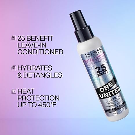 Redken One United Leave In Conditioner, Detangler Spray, Multi-Benefit Hair Treatment