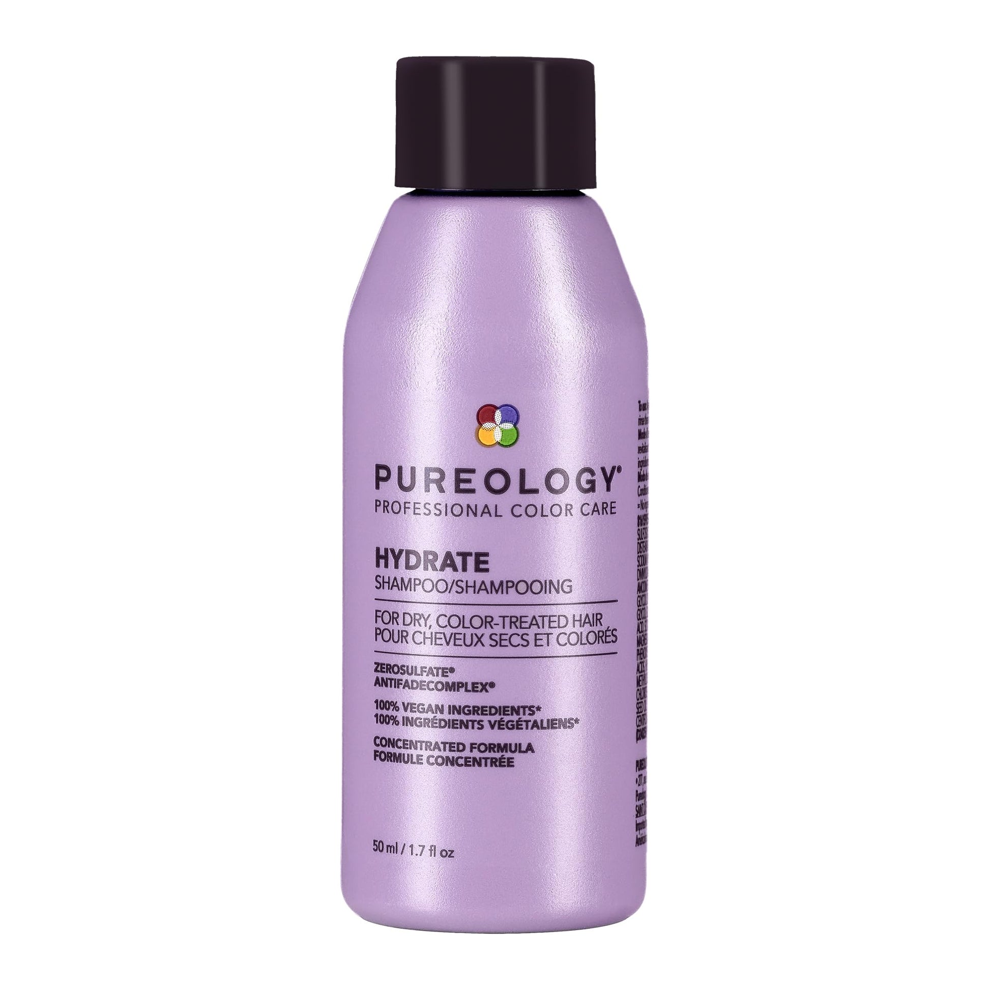 Pureology Hydrate Moisturizing Shampoo, For Medium to Thick Color-Treated Hair, Adds Shine & Softness, With Green Tea Extract, Vegan & Sulfate-Free Formula