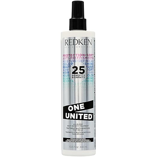 Redken One United Leave In Conditioner, Detangler Spray, Multi-Benefit Hair Treatment
